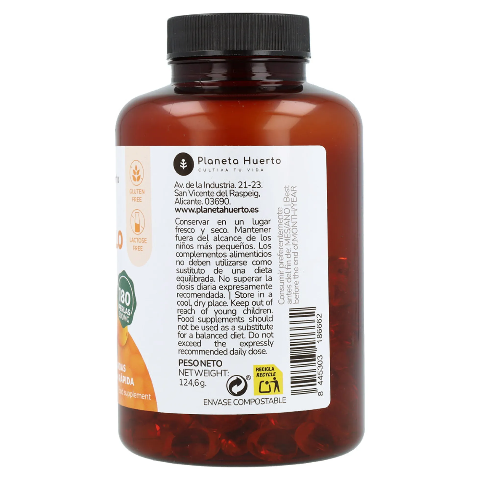 Pack 3x Omega 7 Espino Amarillo Planeta Huerto 180 Perlas
