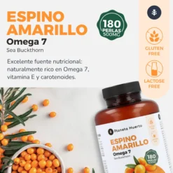 Pack 3x Omega 7 Espino Amarillo Planeta Huerto 180 Perlas