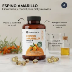 Pack 3x Omega 7 Espino Amarillo Planeta Huerto 180 Perlas