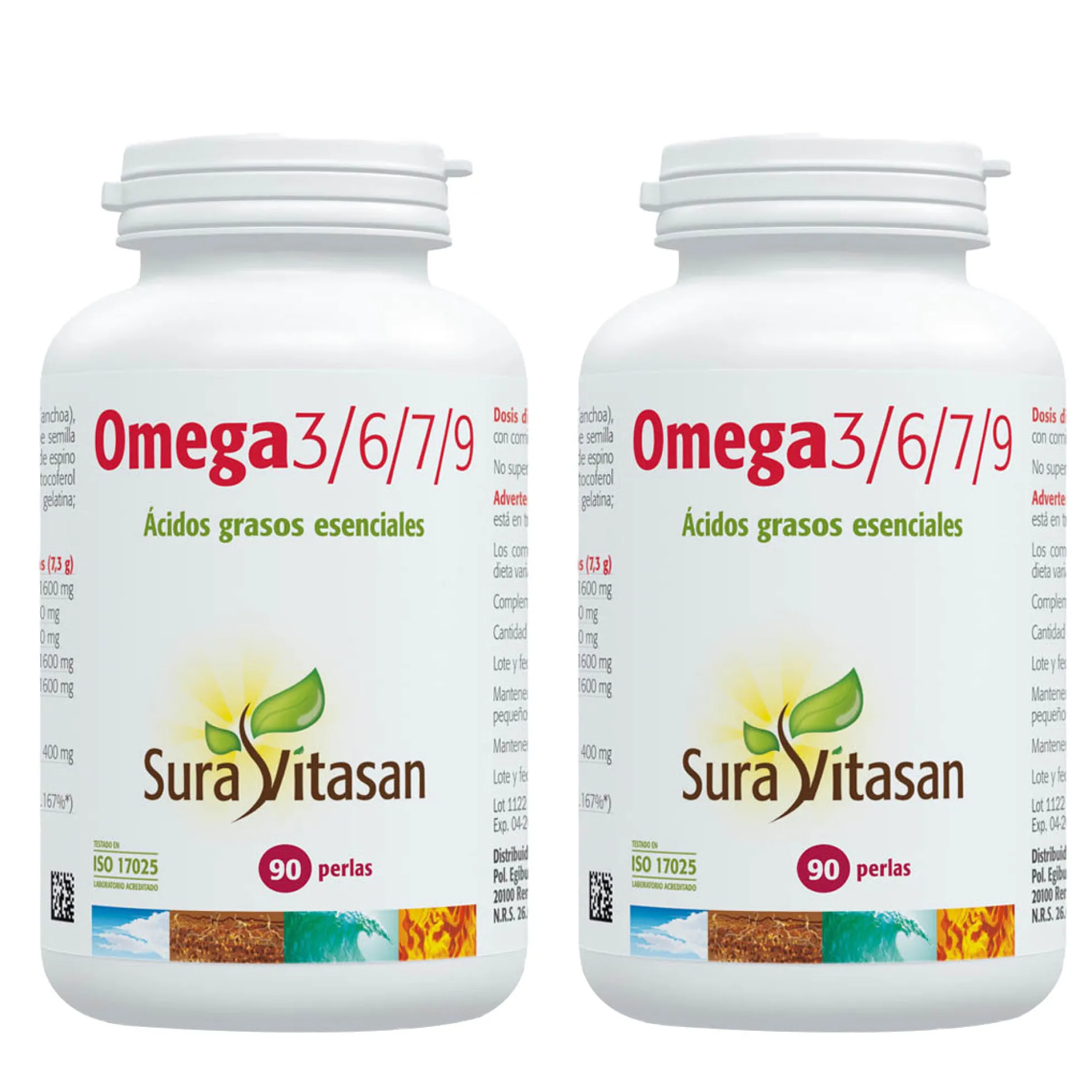 Pack 2x Omega 3/6/7/9, Sura Vitasan, 90 Perlas