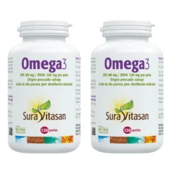 Pack 2x Omega 3, Sura Vitasan, 120 perlas