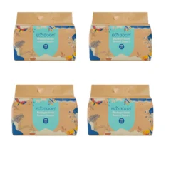 Pack 4x Pañal Ecológico de Bambú Talla 1, Ecoboom 136 Unidades