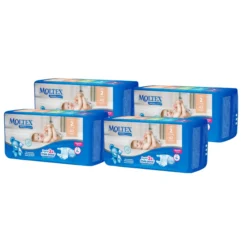 Pack 4 x Pañales Moltex Premium Comfort T2 (3-6 kg) 42 Uds
