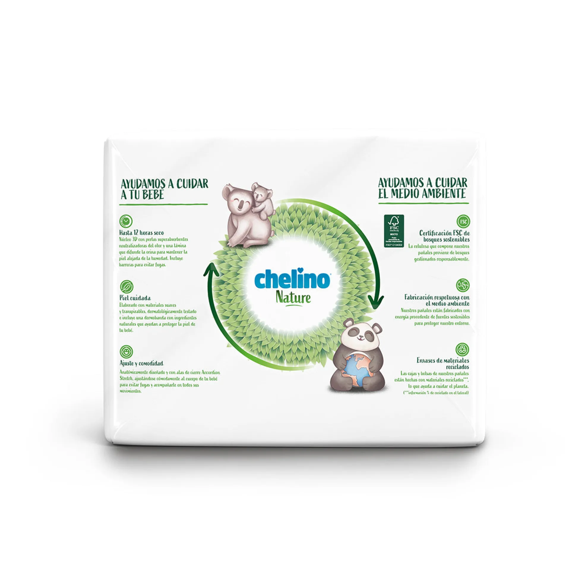Pack 6x Pañales T5 13-18 kg Chelino Nature 30 Uds
