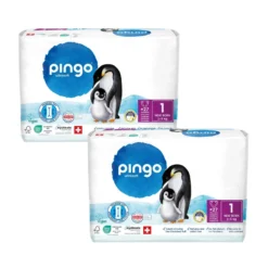 Pack 2x Pañales T1 (2 - 5 Kg) Pingo 27 Uds