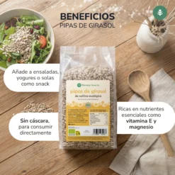 Pack 2x Pipas peladas de Girasol ECO Planeta Huerto 500 g