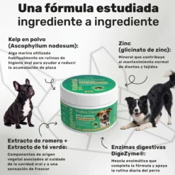 Pack 2x Polvo Dental Para Perros. Higiene Bucal. Suplementos Mascotas. 360 Gramos. Natuva Pets