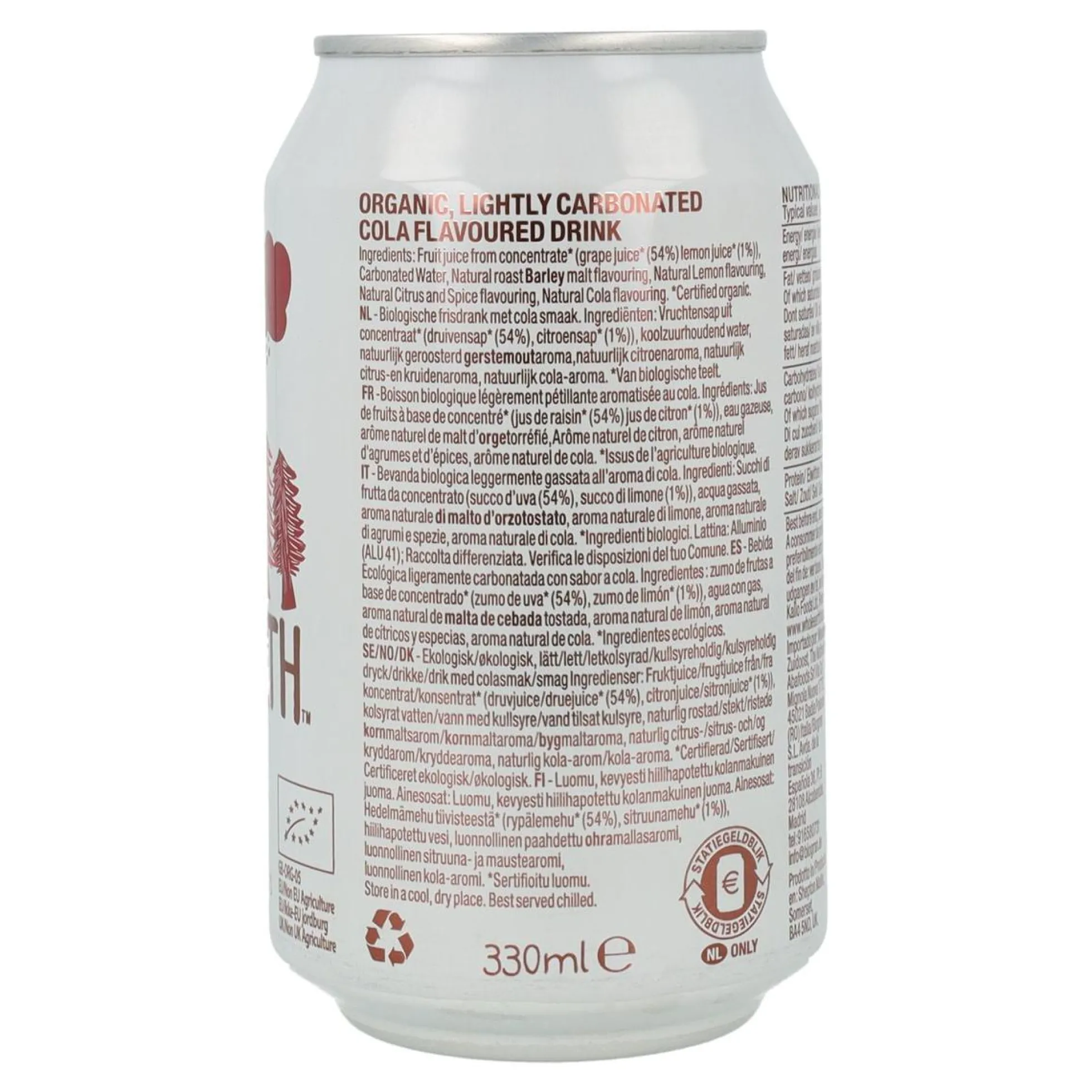 Pack x6 Refresco BIO cola Whole Earth 330ml