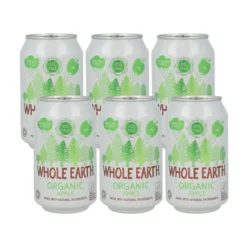 Pack x6 Refresco Bio Manzana, 330 ml. Whole Earth