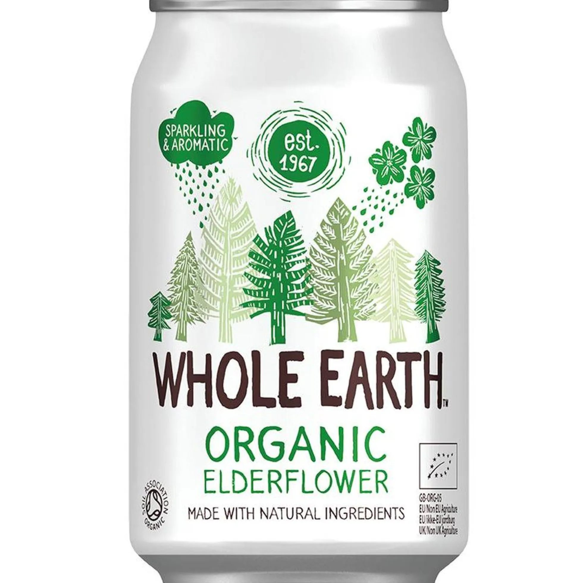 Pack x6 Refresco Bio Sauco, 330 ml Whole Earth