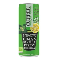 Pack x 12 Refresco de Menta, Limón y Lima Bio Cupper 250 ml