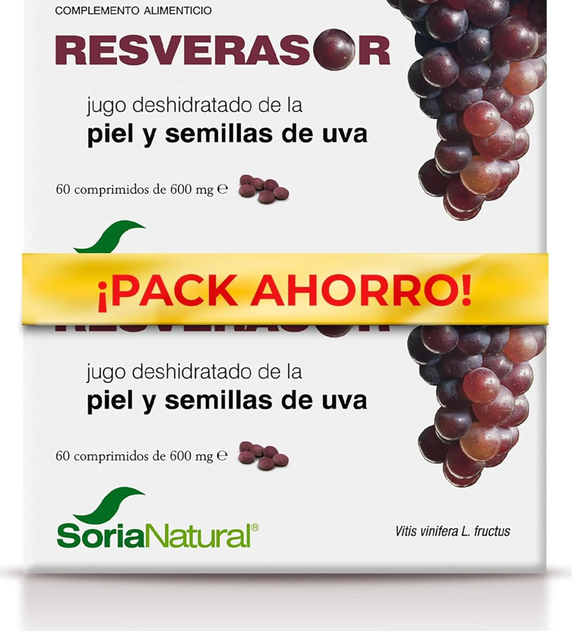 Pack 2x Resverasor Soria Natural 60 comprimidos