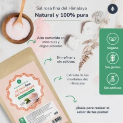 Pack 2x Sal rosa del Himalaya ECO Planeta Huerto 1 kg