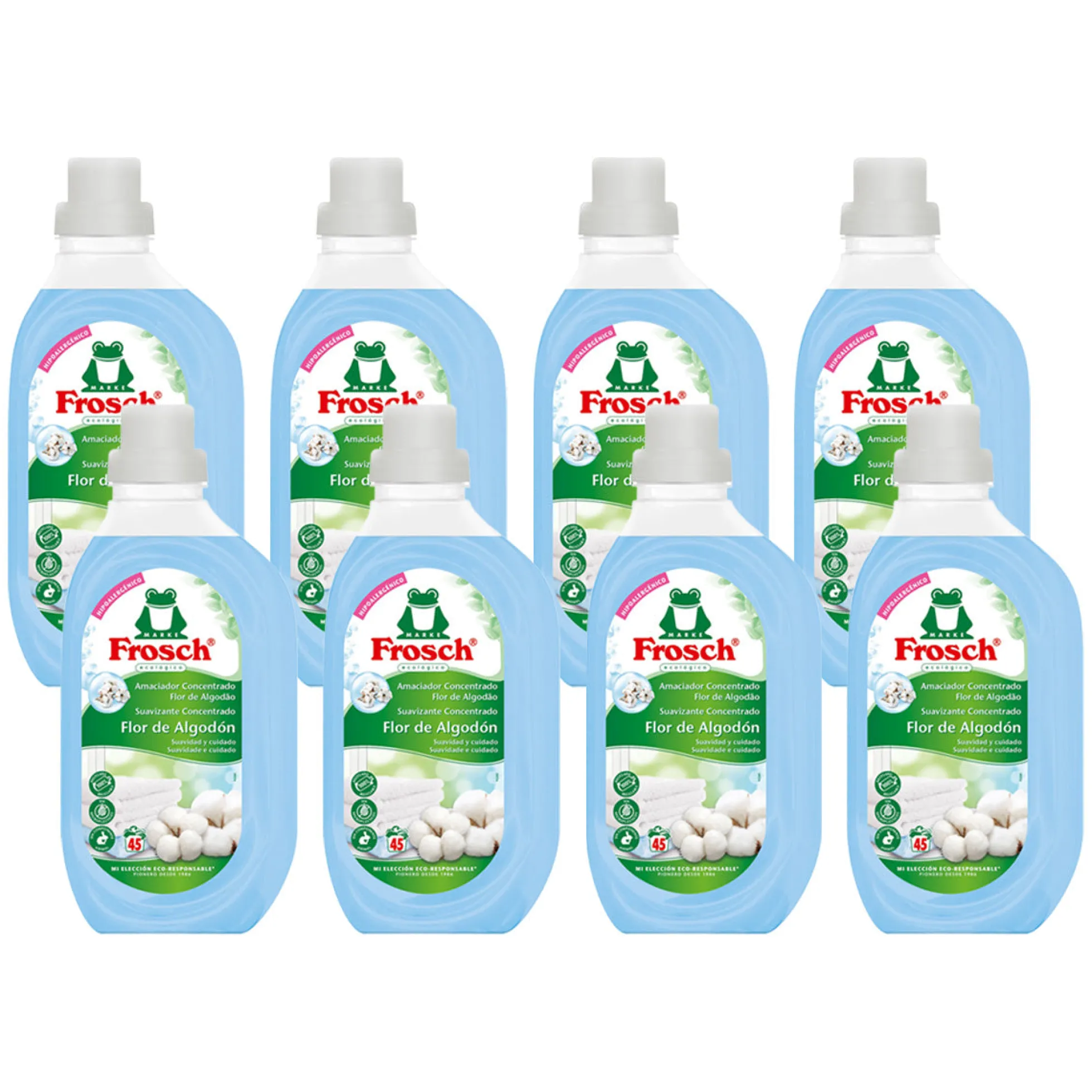 Pack 8x Suavizante Flor Algodón Frosch 900 ml