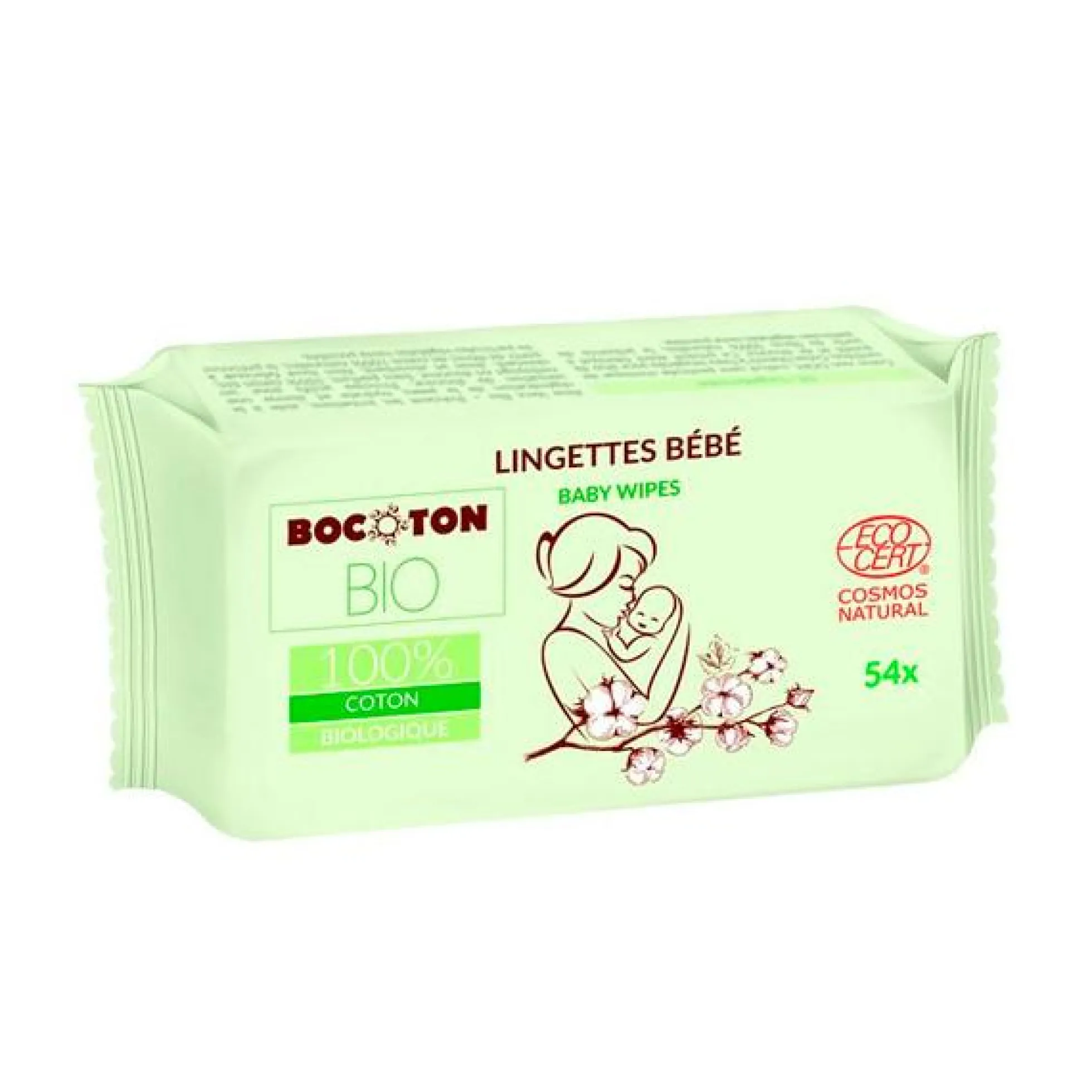 Pack 8 x Toallitas de Bebé Bocoton 54 uds