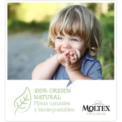 Pack 12 x Toallitas de bebé Moltex Pure & Nature 60 Uds