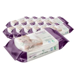 Pack 12 x Toallitas húmedas de bebé Bambo Nature 80 uds