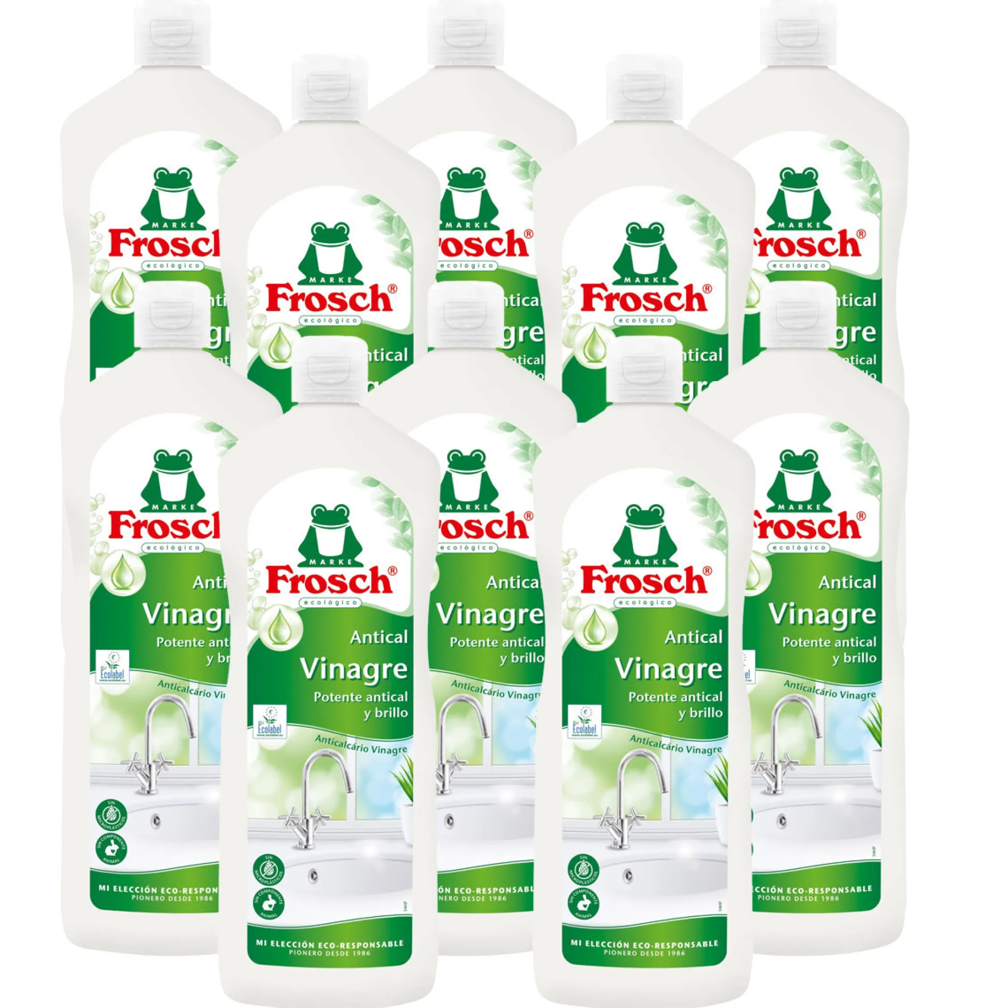 Pack 10x Vinagre antical Eco Frosch 1000 ml