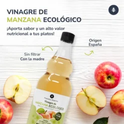 Pack 6 x Vinagre de manzana ECO crudo sin filtrar con la madre Planeta Huerto 1L