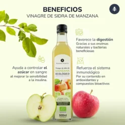 Pack 6x Vinagre de sidra de manzana sin filtrar ECO Planeta Huerto 500 ml