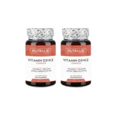 Pack 2x Vitamin D3+K2 Complex Nutralie60 caps.