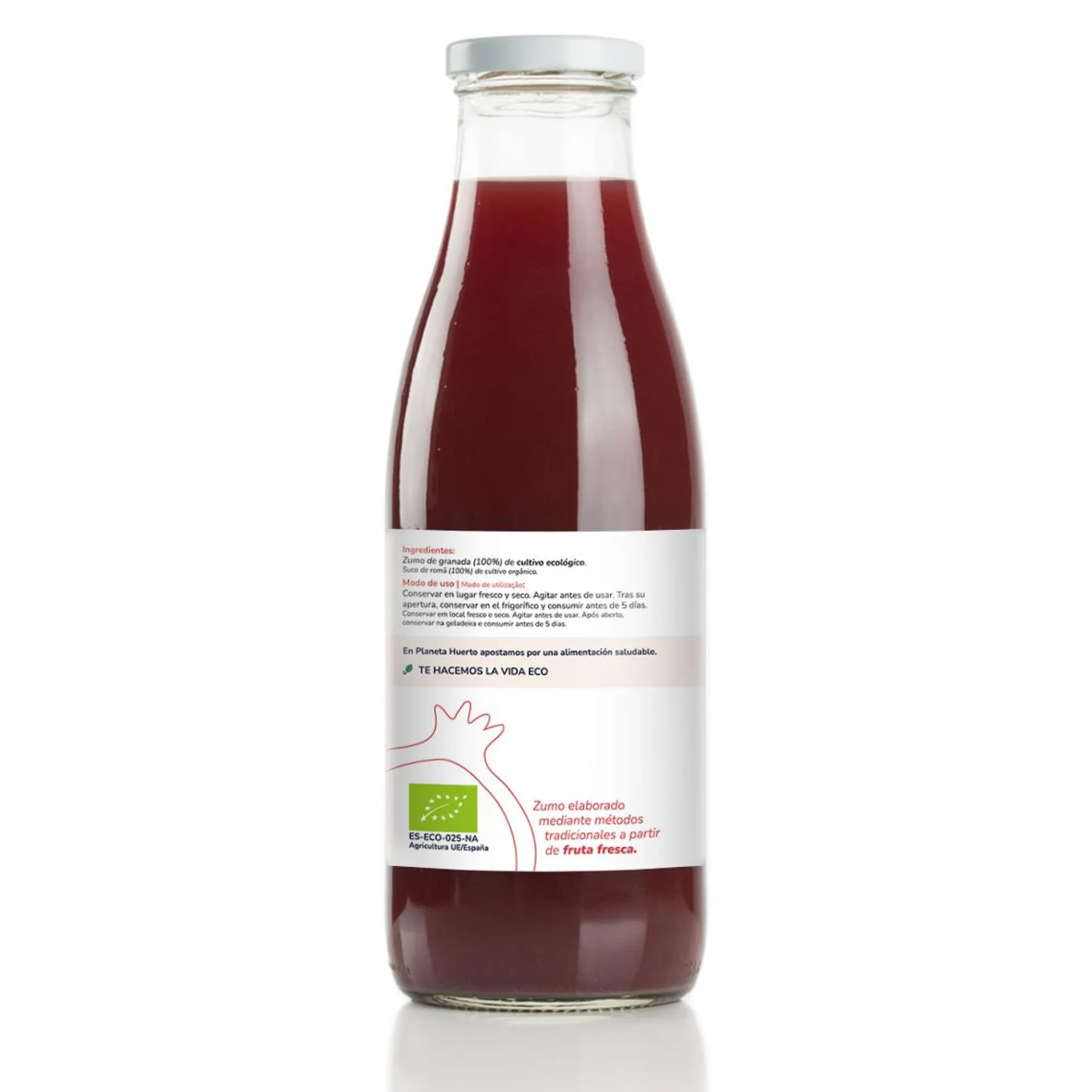 Pack 6x Zumo de Granada 100% fruta exprimida Eco Planeta Huerto 750ml