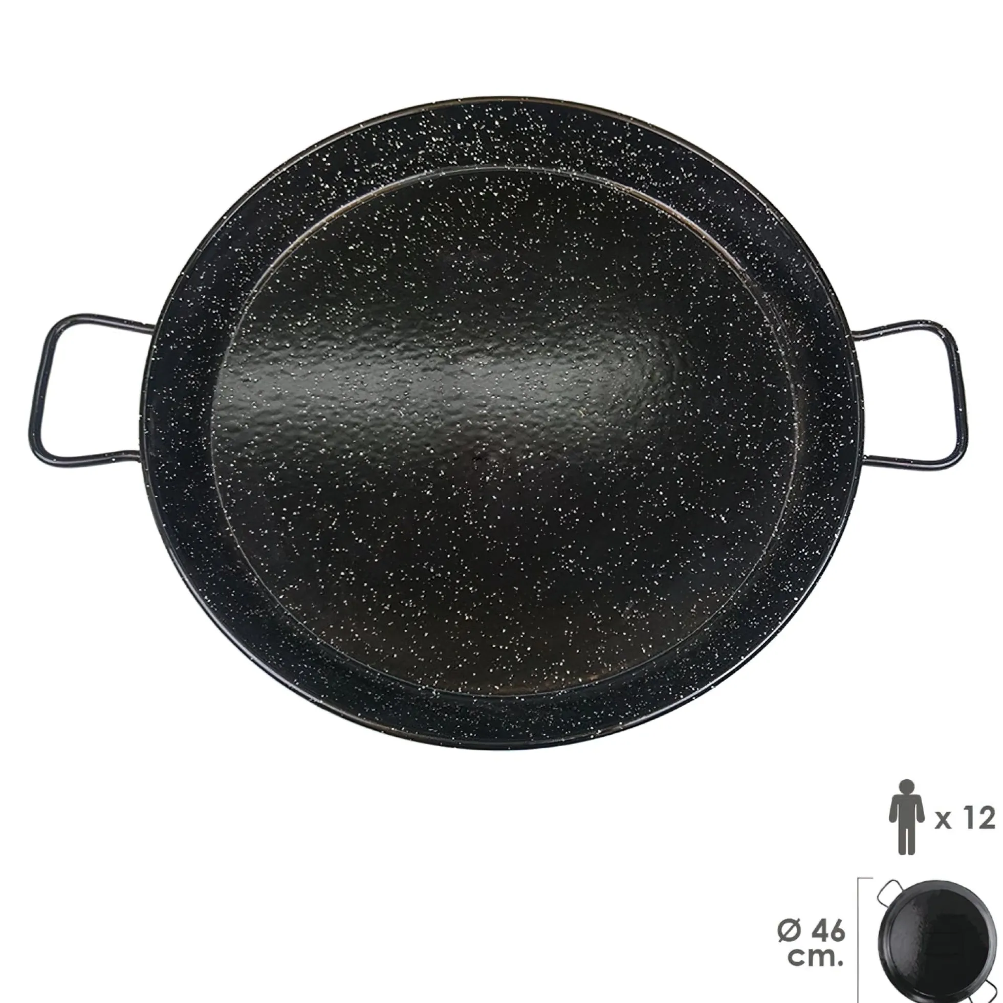 Paellera Valenciana Esmaltada 12personas / 46 cm