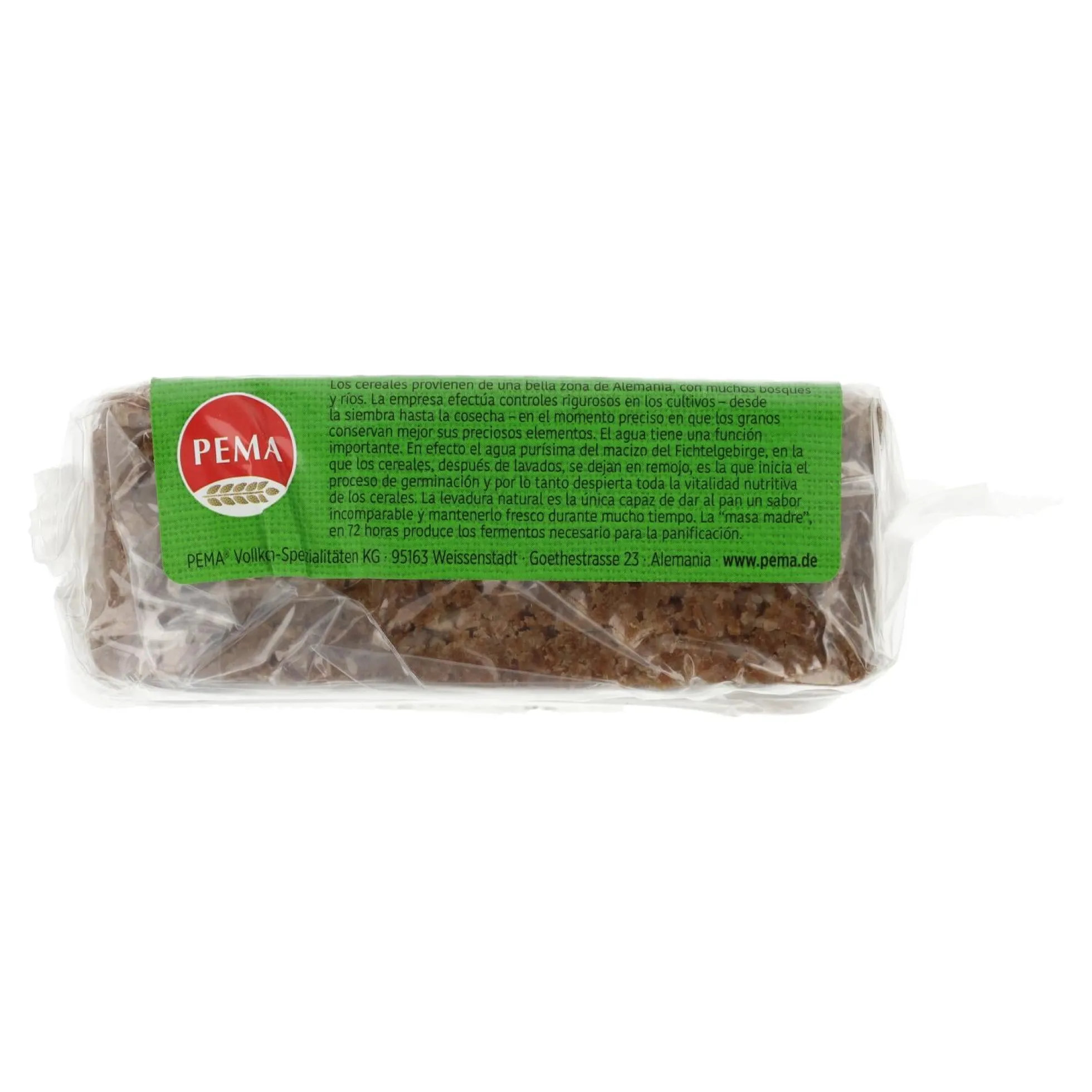 Pan de Centeno Integral Ecológico Pema 375 g