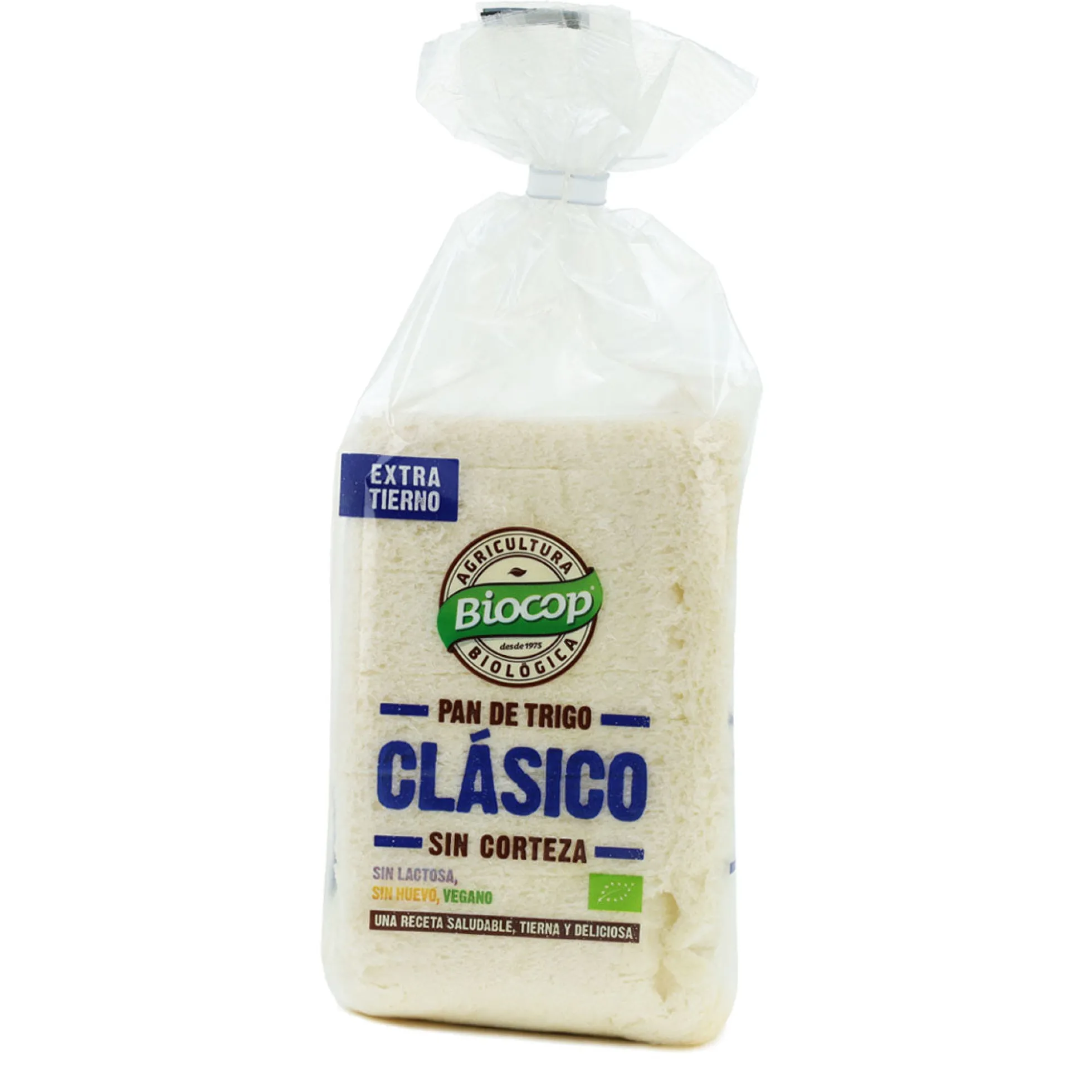 Pan de Molde Clásico Sin Corteza BIO Biocop 300 g