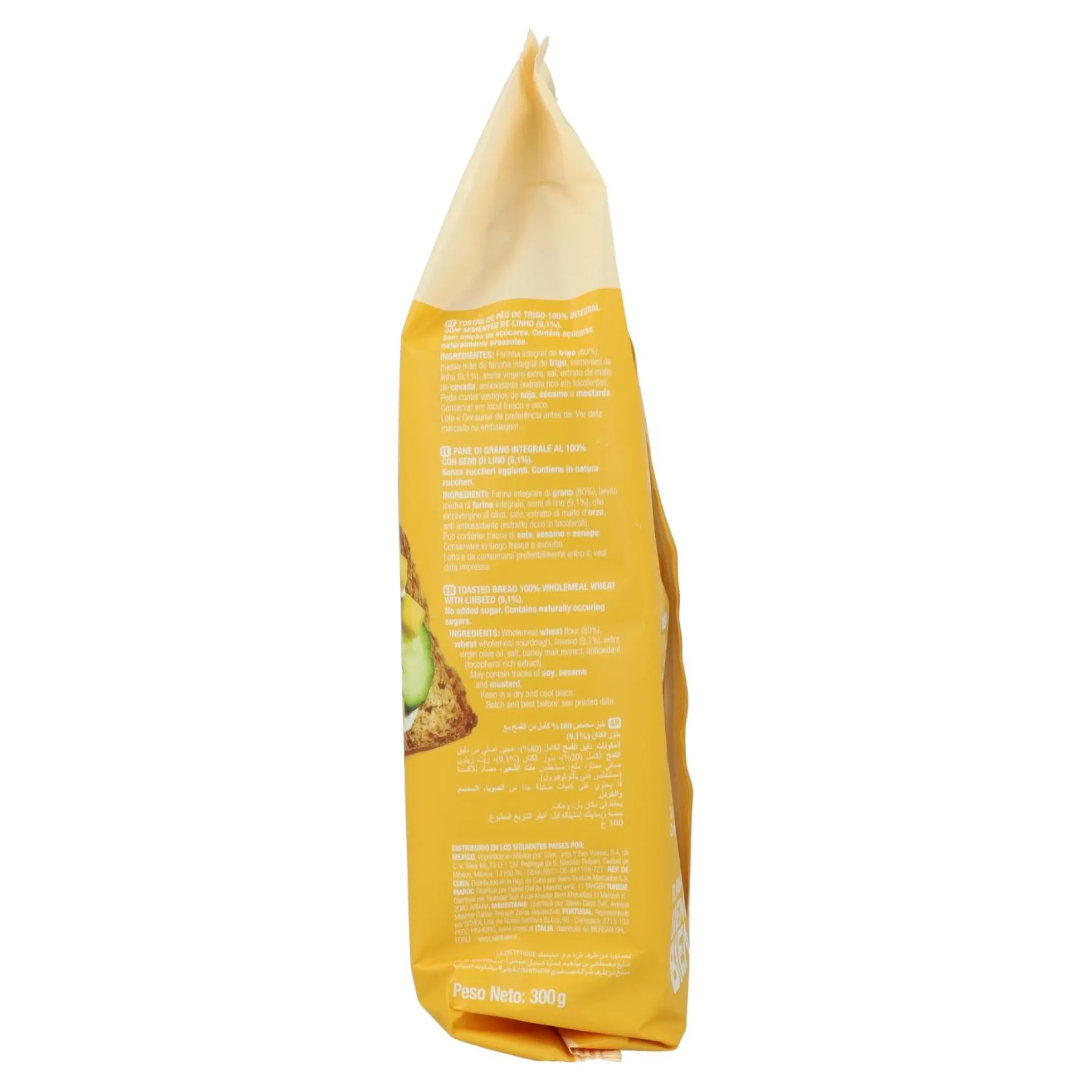 Pan Dextrin 100% Integral con Lino Santiveri 300 g