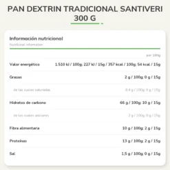 Pan Dextrin tradicional Santiveri 300 g