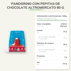 Pandorino Con Pepitas De Chocolate Altromercato 80 g