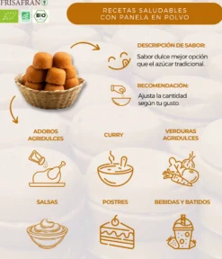 Panela Pulverizada Ecológica - Calidad Y Sabor | Frisafran 500 G