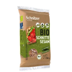 Pan fermentado de trigo sarraceno Sésamo Ecológico Sin gluten para tostadas Schnitzer 250 g
