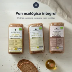 Pan integral proteico de trigo sarraceno con semillas ECO Planeta Huerto 500 g