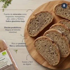 Pan integral proteico de trigo sarraceno con semillas ECO Planeta Huerto 500 g