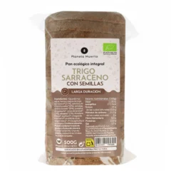 Pan integral proteico de trigo sarraceno con semillas ECO Planeta Huerto 500 g