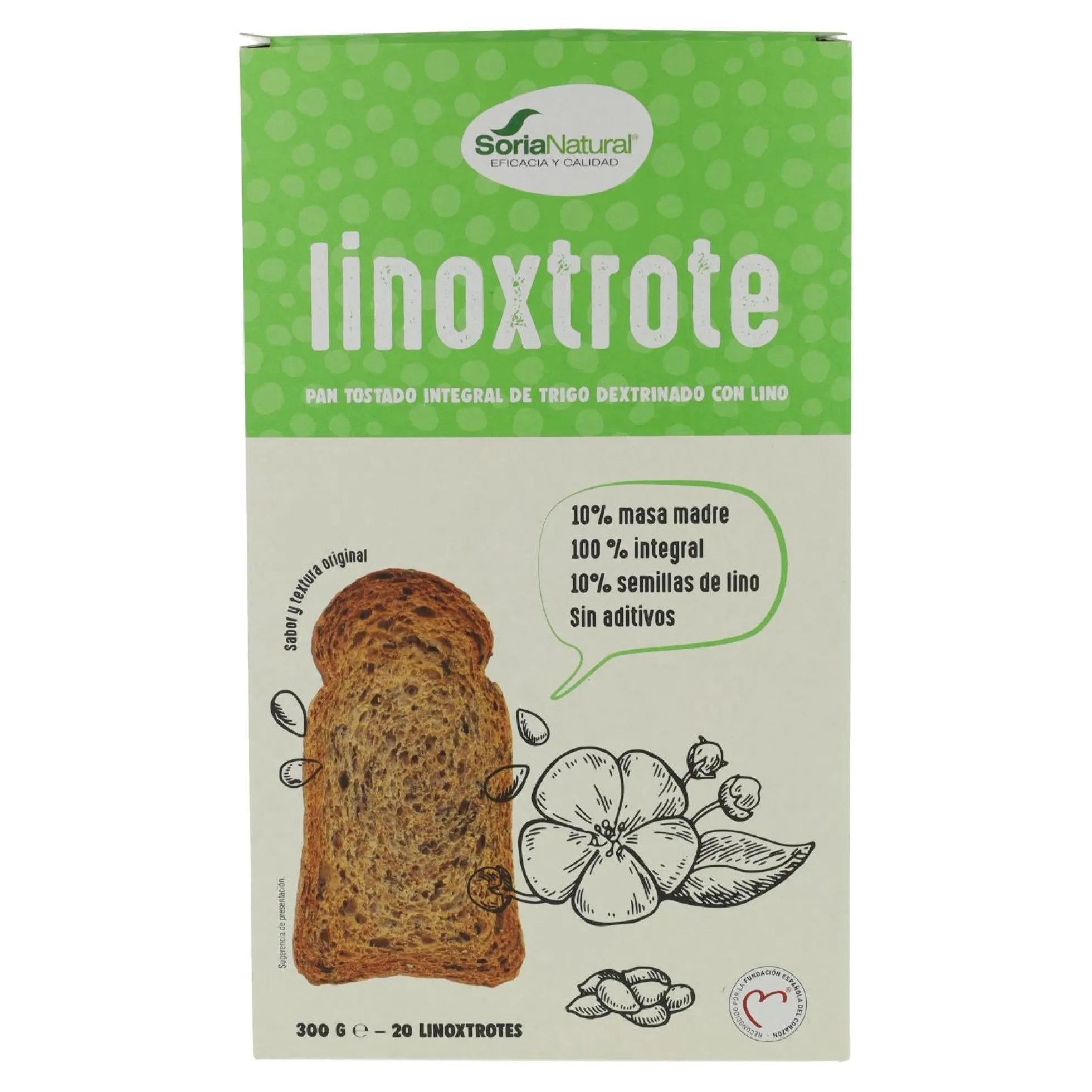 Pan Linoxtrote Integral Soria Natural 300 g