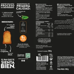 Pan Tostado Proteico 25% Proteína Santiveri 240 gr