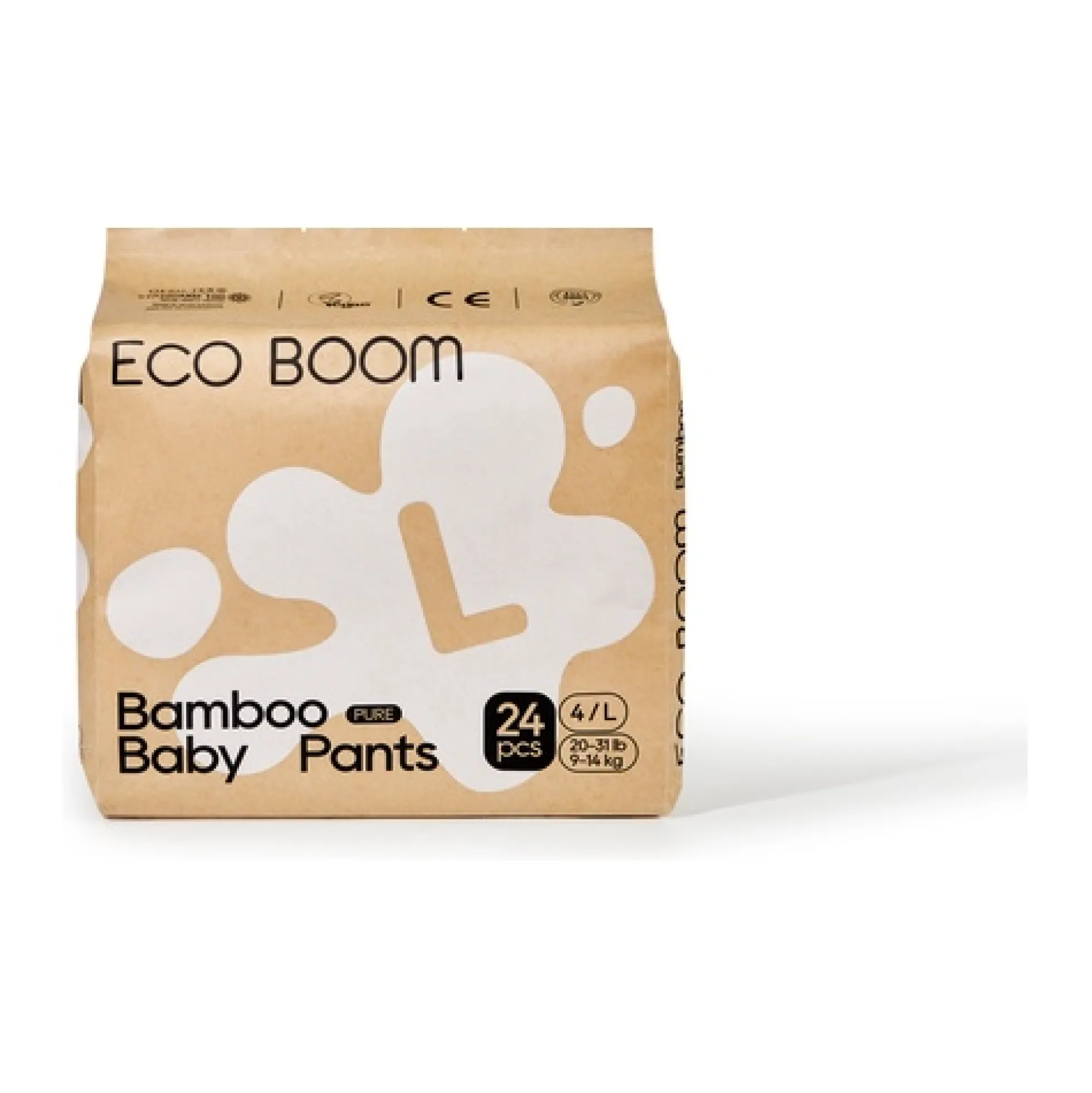 Pants de bambú Pure Ecoboom talla L 24 uds
