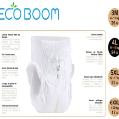 Pants de bambú Pure Ecoboom talla L 24 uds