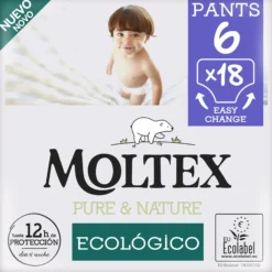 Pants Moltex Pure & Nature T6 (+14 kg), 18 Uds