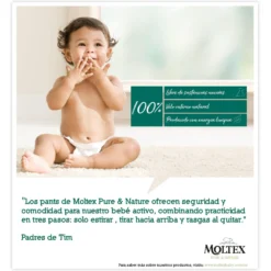 Pants Moltex Pure & Nature T5 (9-14 kg), 20 Uds