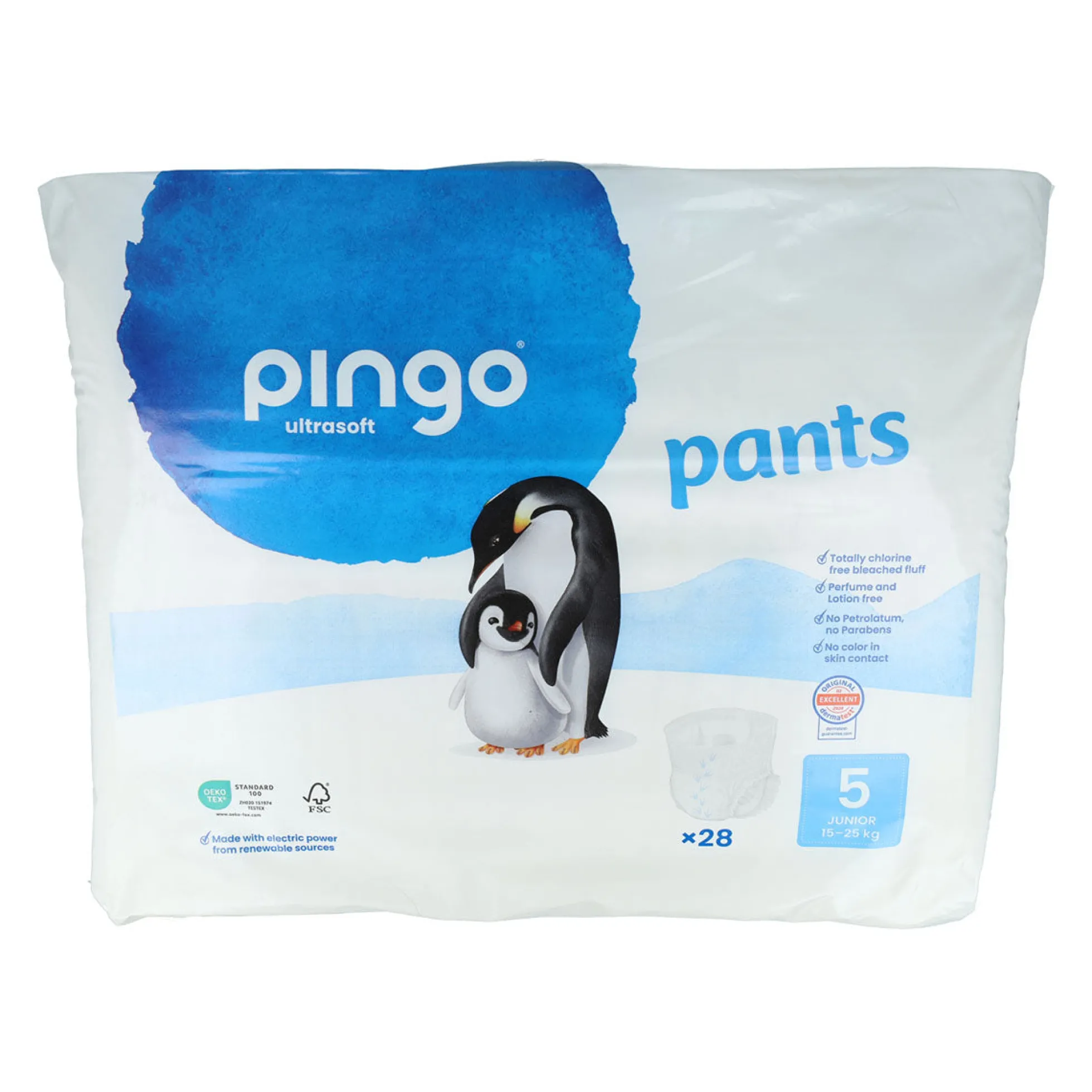 Pants Pañales-Braguitas Ecológicos Talla 5 Pingo 28 unidades