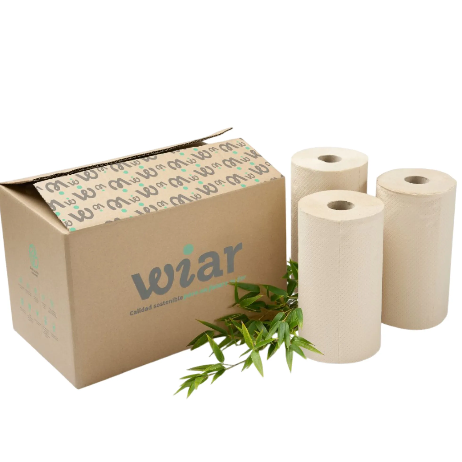 Papel De Cocina Bambú Wiar. Caja De 6 Unidades