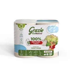 Papel higienico doble capa Grazie Natural 8 rollos