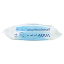 Papel higiénico húmedo Natur Aqua 100 uds