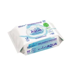 Papel higiénico húmedo Natur Aqua 100 uds