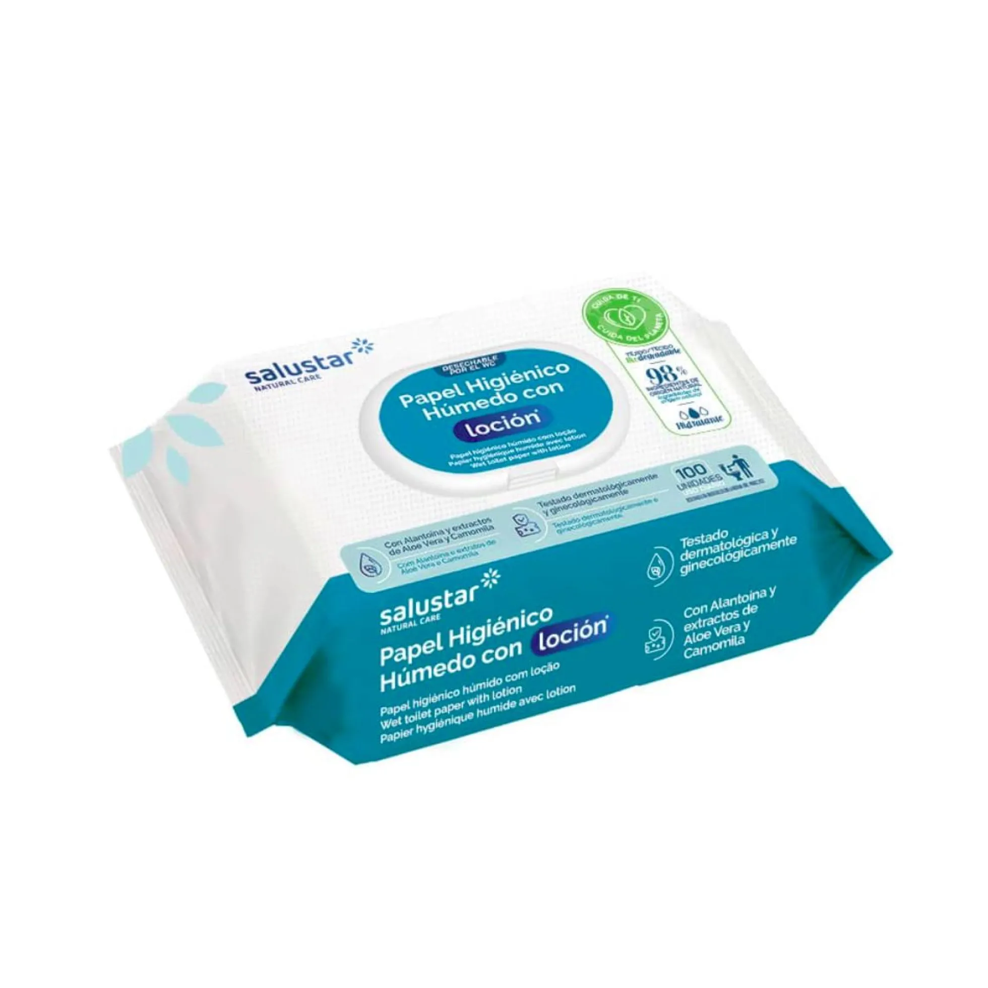 Papel higiénico húmedo Salustar 100 unidades