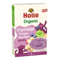 Papilla ecológica de avena Purple Panther bio / eco a partir 13 meses Holle 200gr